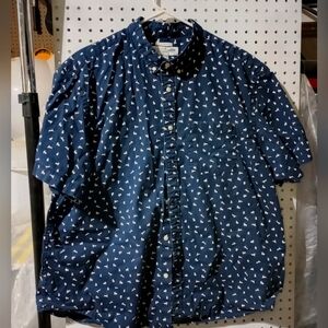 Bunny print Old Navy button down XXL